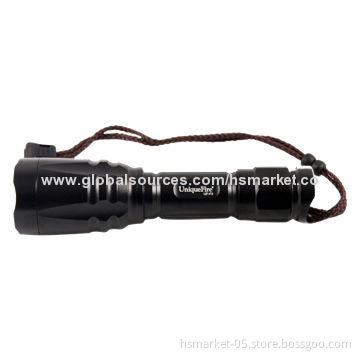 UniqueFire waterproof flashlight, Cree T6 LED, 1x 18650, 1100lm, aluminum alloy bodyNew